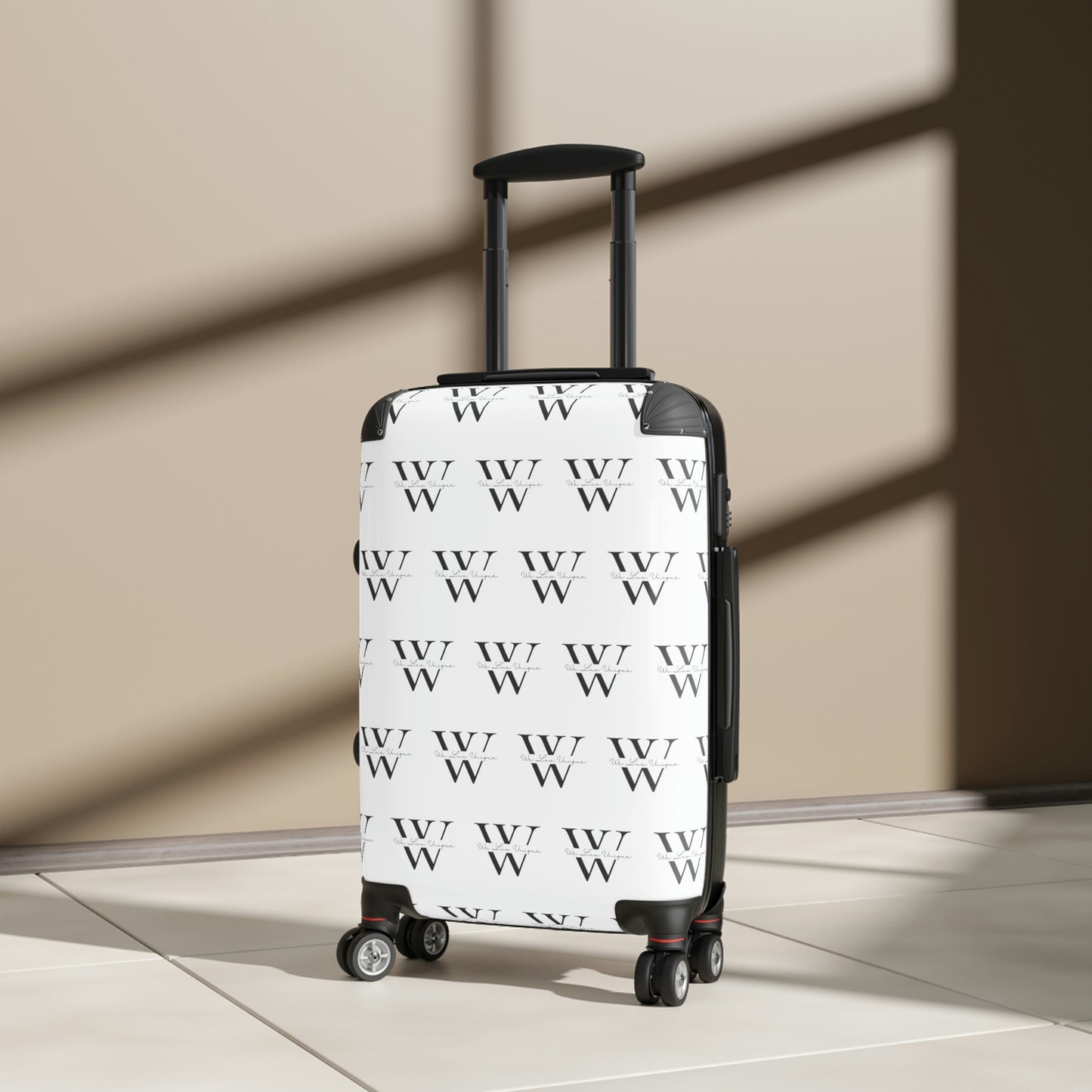 WLU White Limited Edition Suitcase (Carry on size, Medium sized and Large)