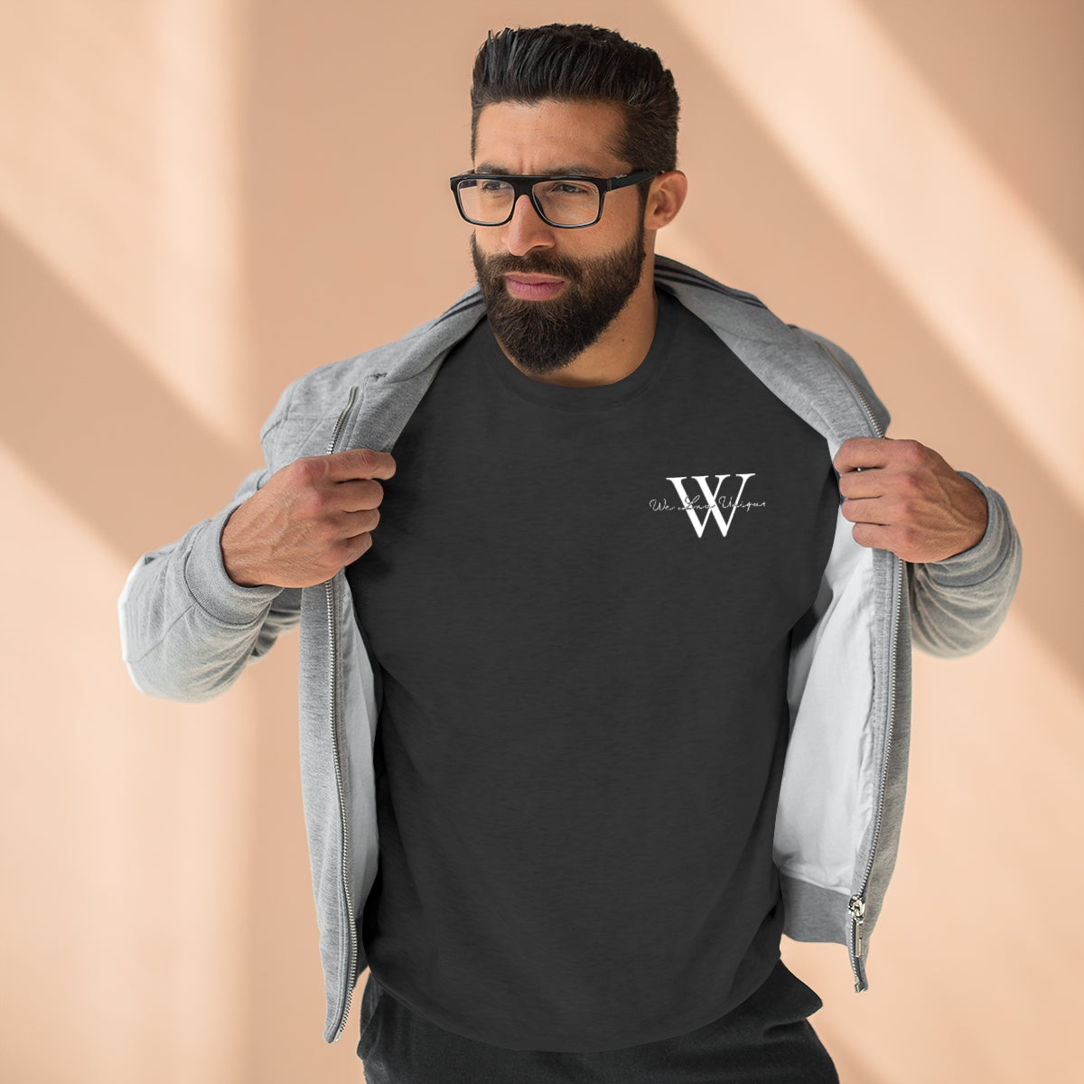 WLU Premium Crewneck Sweatshirt Small Logo