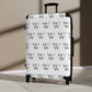 WLU White Limited Edition Suitcase  (Carry on size, Medium sized and Large)