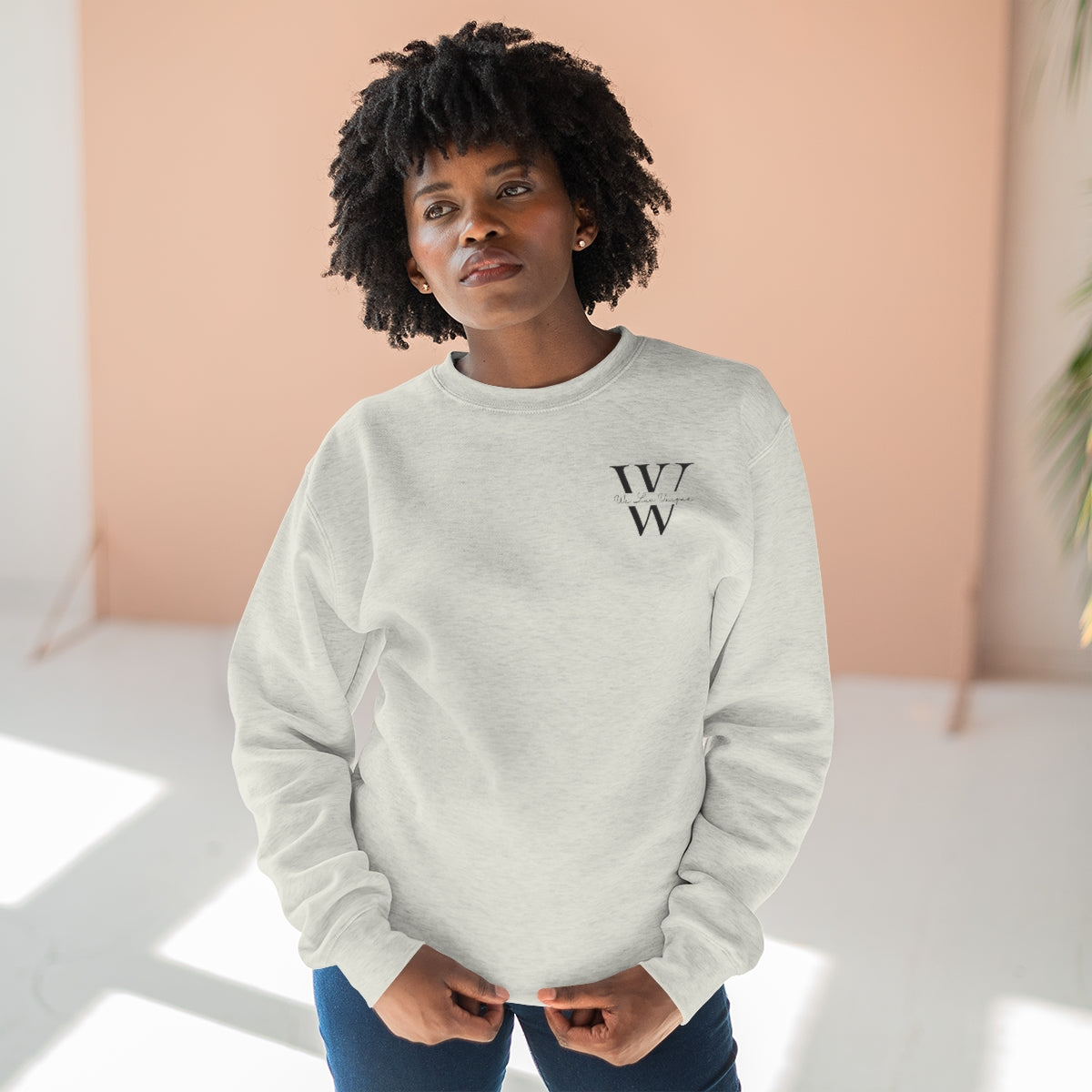 WLU Premium Crewneck Sweatshirt Small Logo