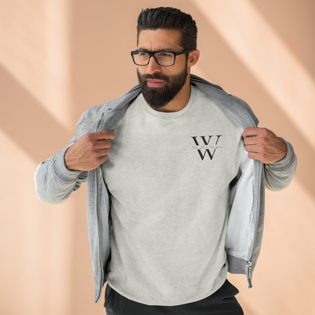 WLU Premium Crewneck Sweatshirt Small Logo