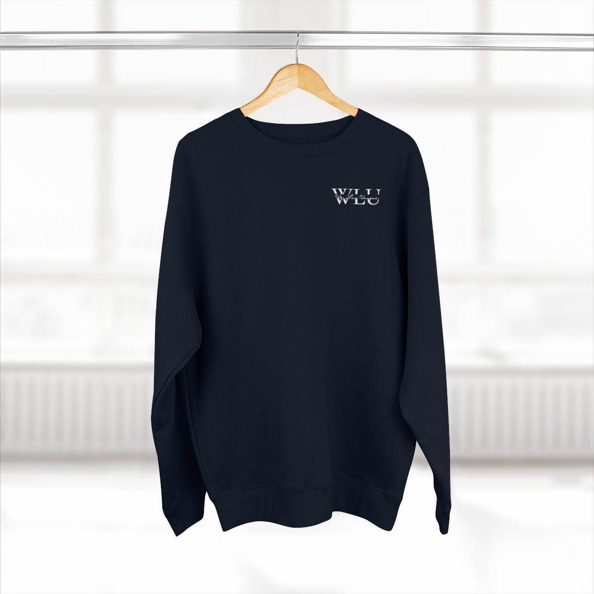 WLU Premium Crewneck Sweatshirt Small Logo