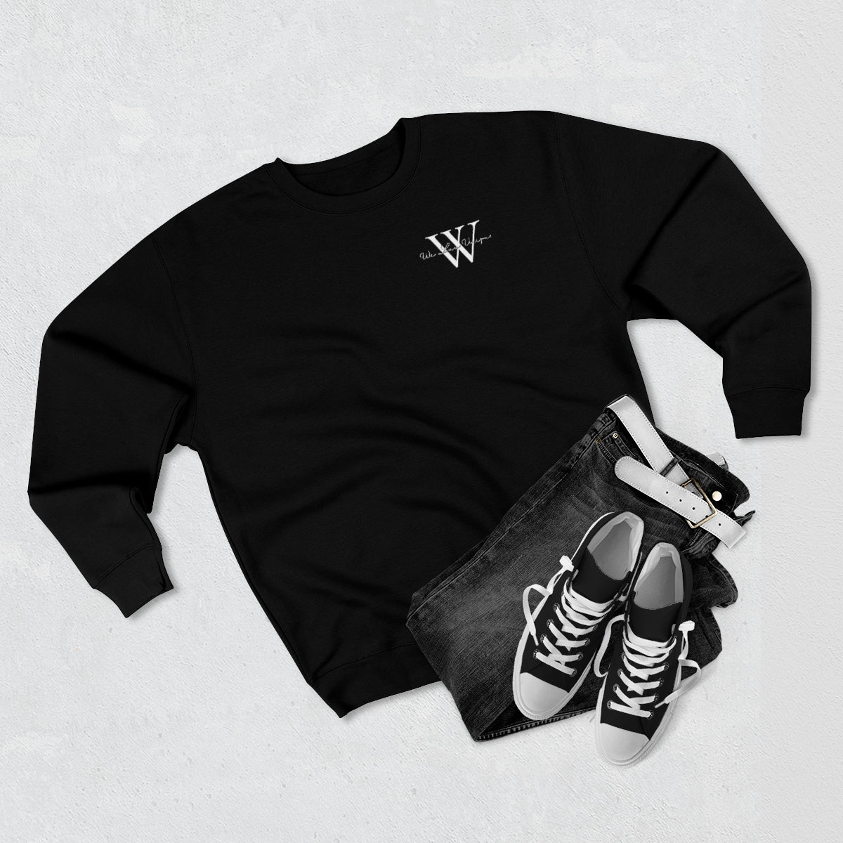 WLU Premium Crewneck Sweatshirt Small Logo