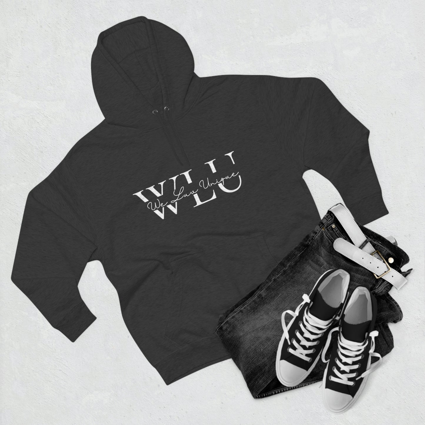 WLU Unisex Premium Pullover Hoodie w/ Quote