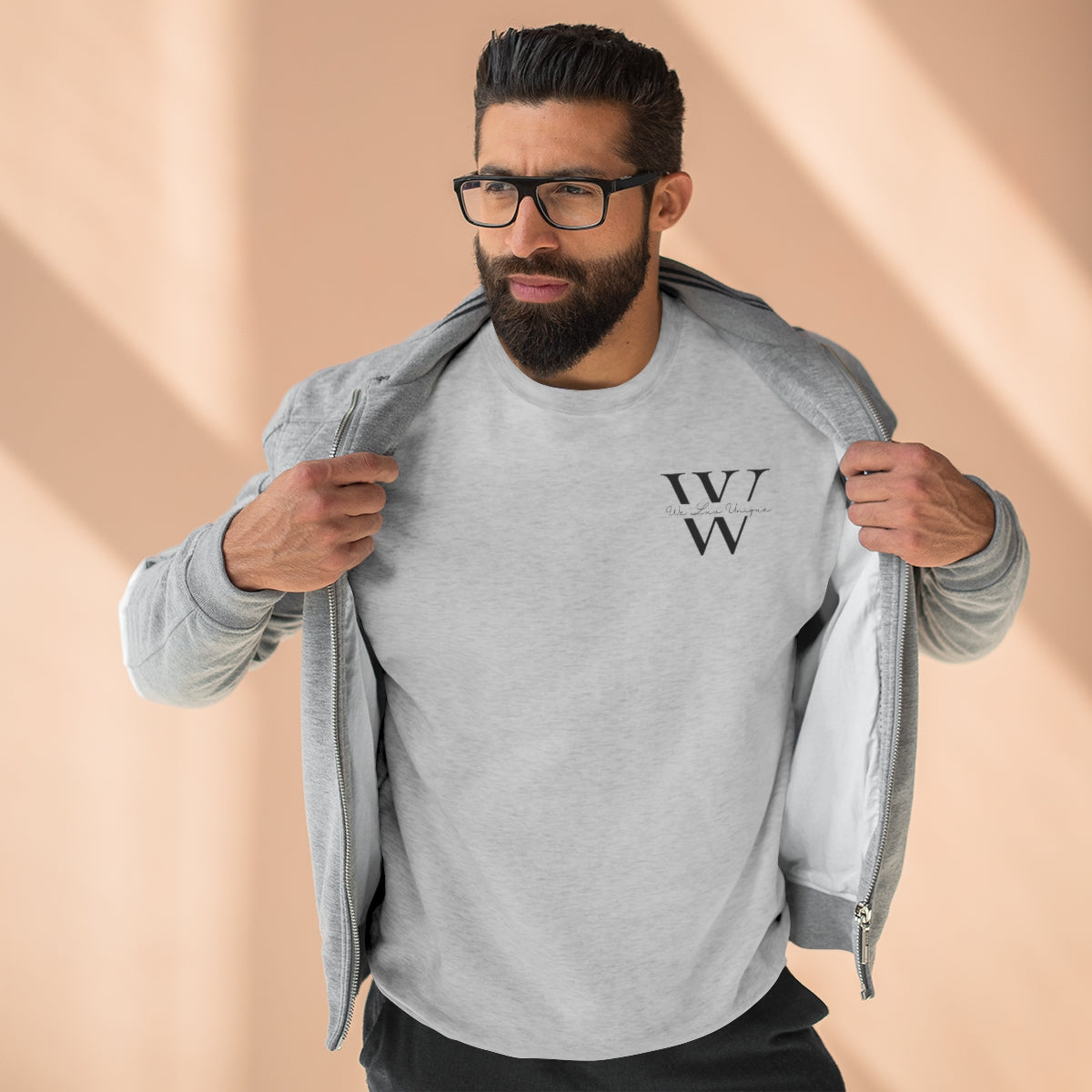 WLU Premium Crewneck Sweatshirt Small Logo