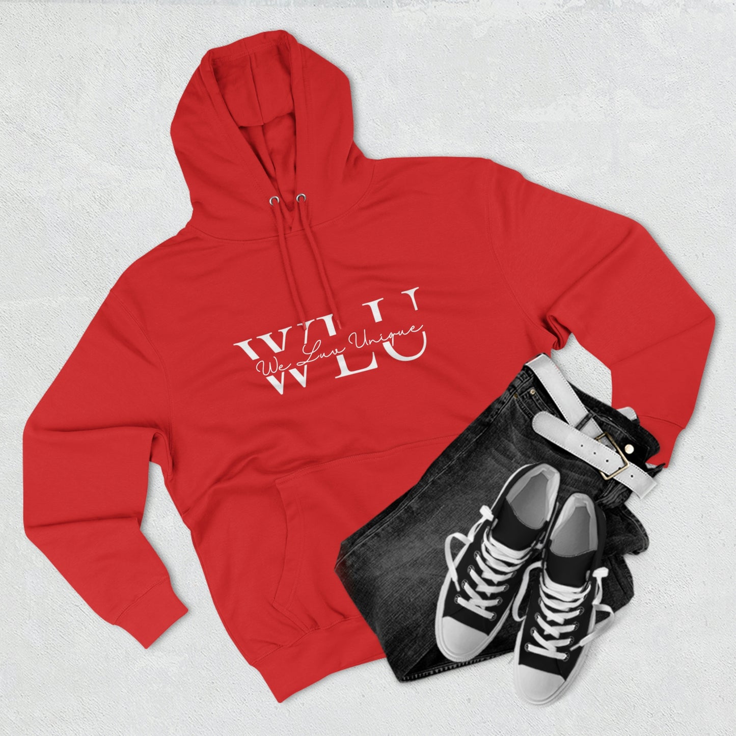 WLU Unisex Premium Pullover Hoodie w/ Quote