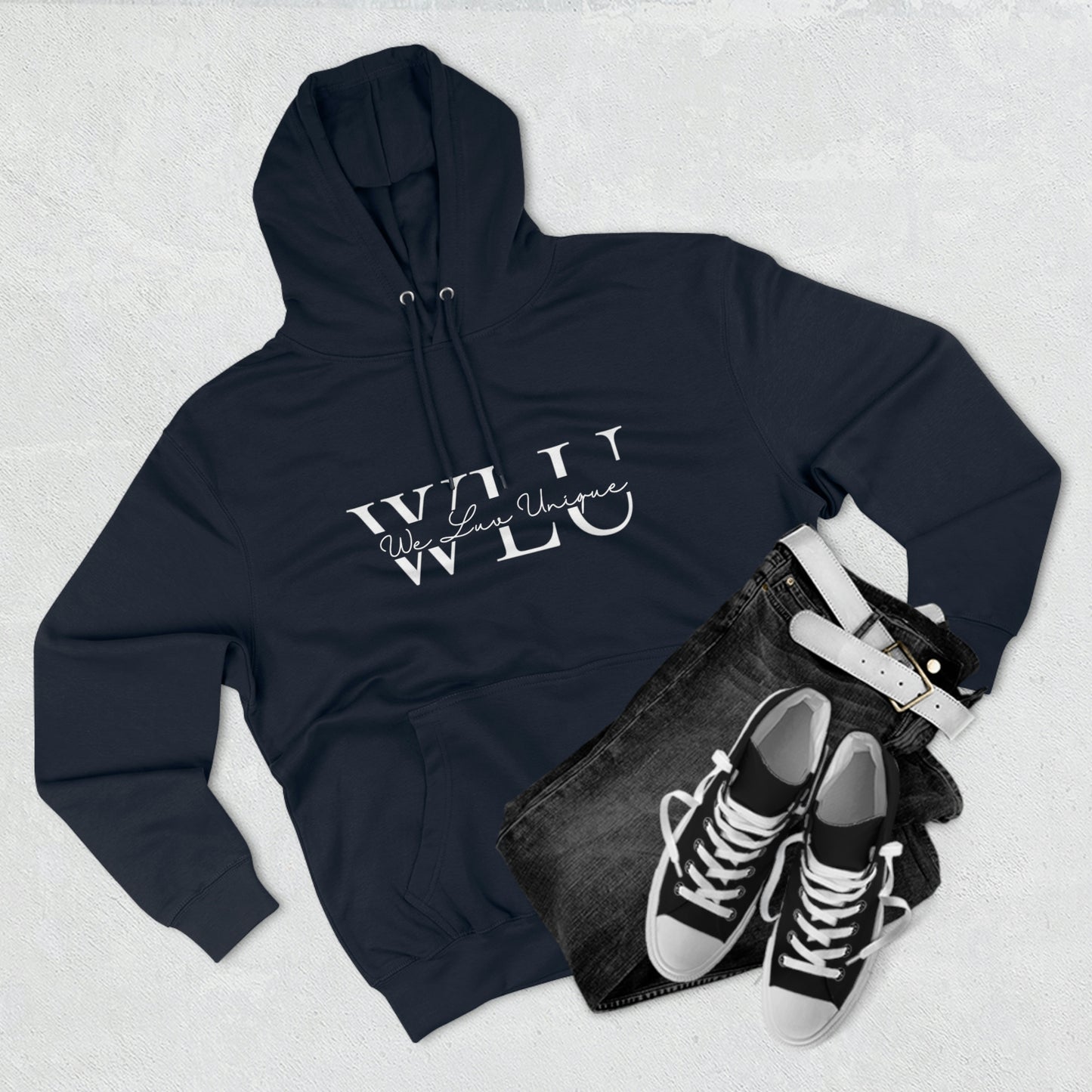 WLU Unisex Premium Pullover Hoodie w/ Quote