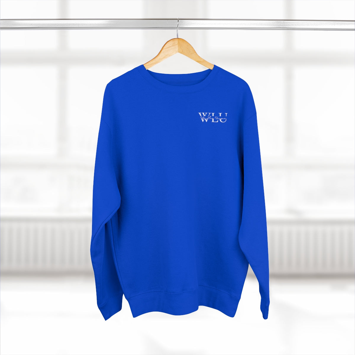 WLU Premium Crewneck Sweatshirt Small Logo