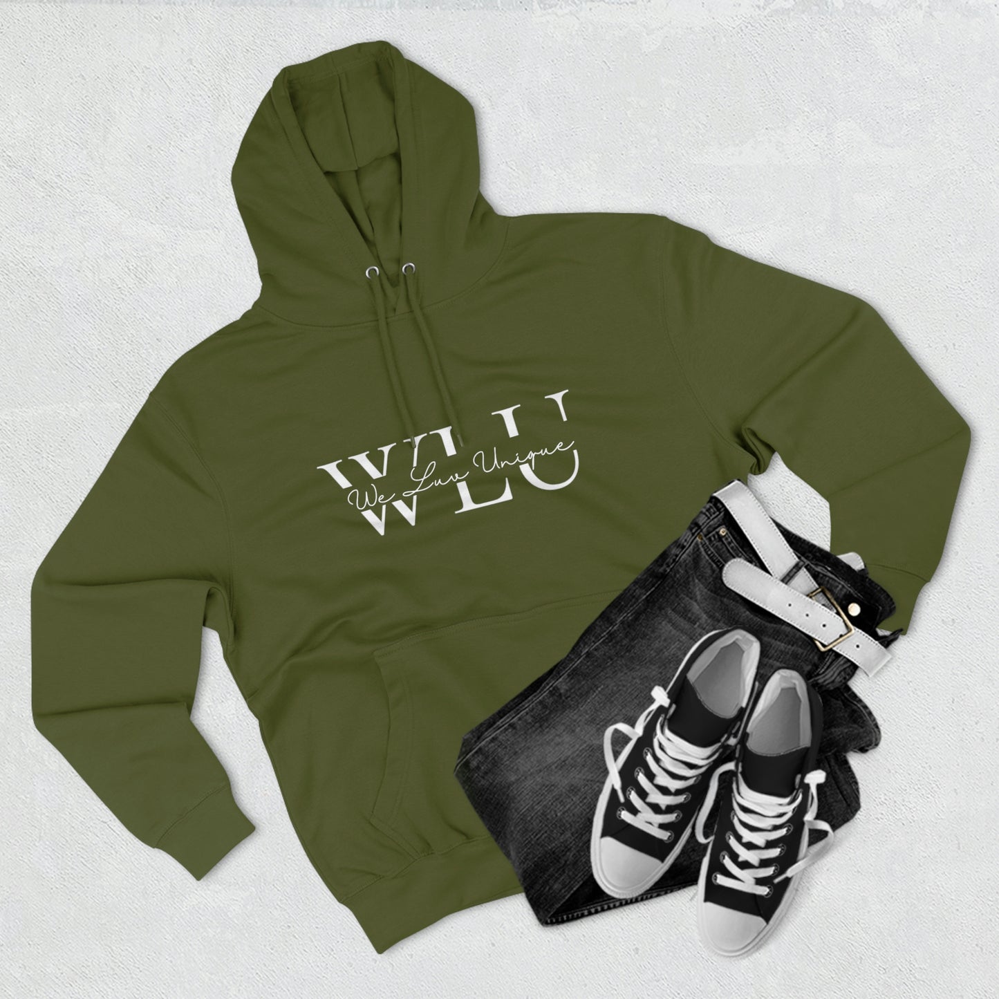 WLU Unisex Premium Pullover Hoodie w/ Quote